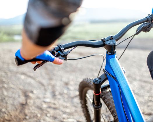 bicicleta azul